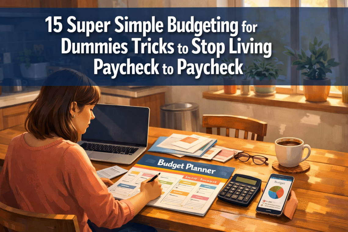 15 Super Simple Budgeting for Dummies Tricks to Stop Living Paycheck to Paycheck