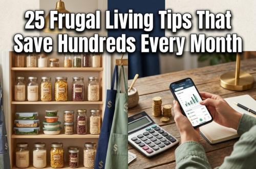 25 Frugal Living Tips & Life Hacks That Will Save You $500+ Monthly