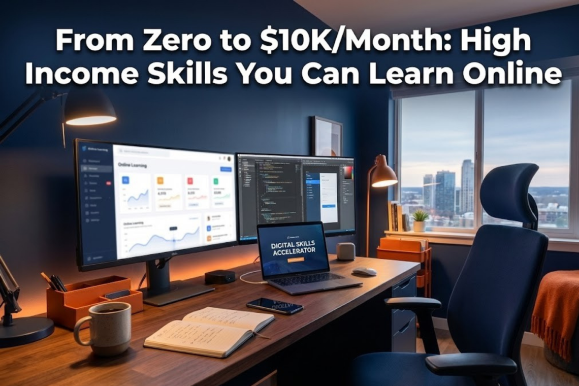 From Zero to $10K/Month: High Income Skills You Can Learn Online (No Degree Needed!)