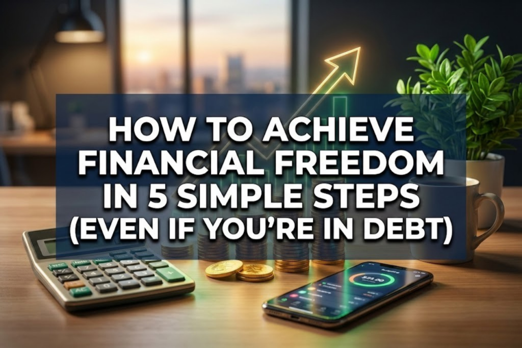 How to Achieve Financial Freedom in 5 Simple Steps (Even If You're in Debt)