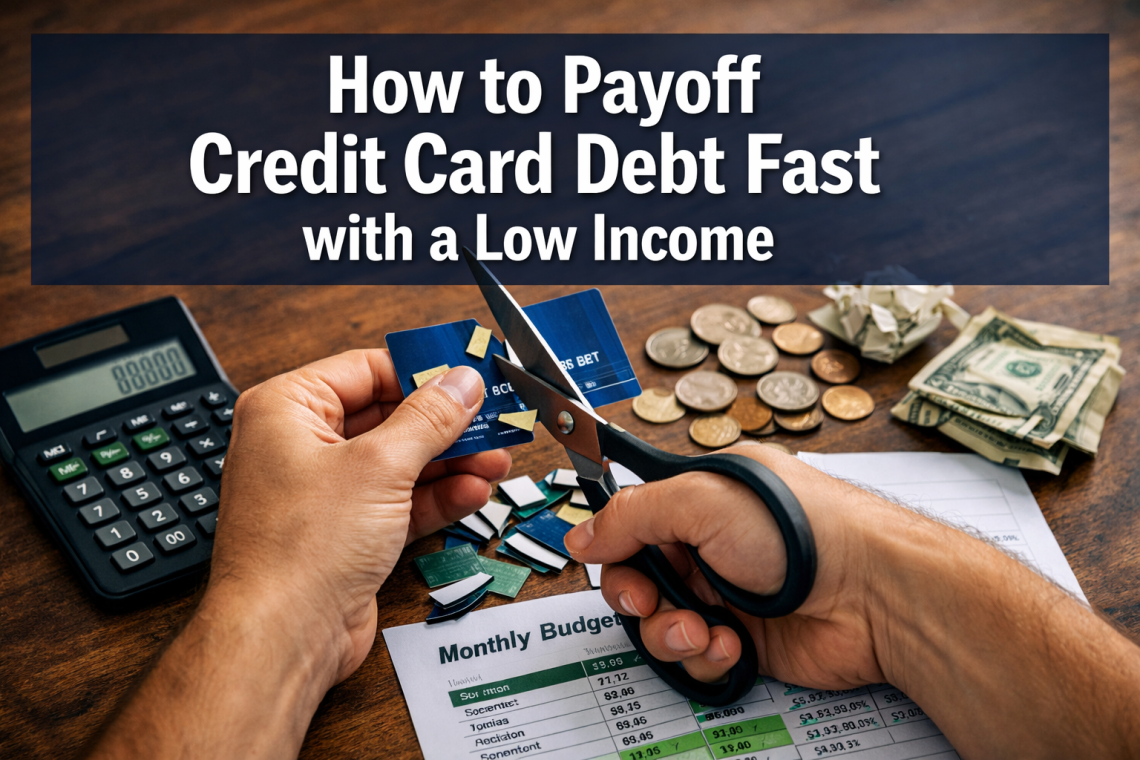 How to Payoff Credit Card Debt Fast with a Low Income