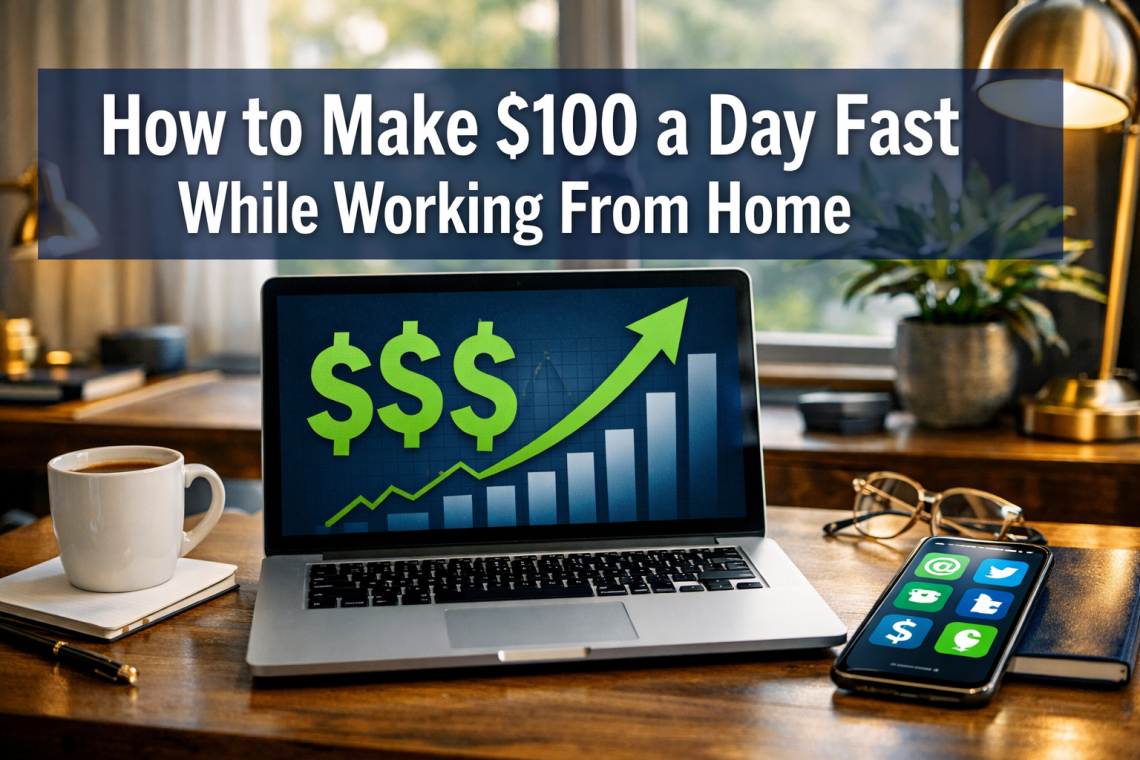 How to Make $100 a Day Fast While Working From Home