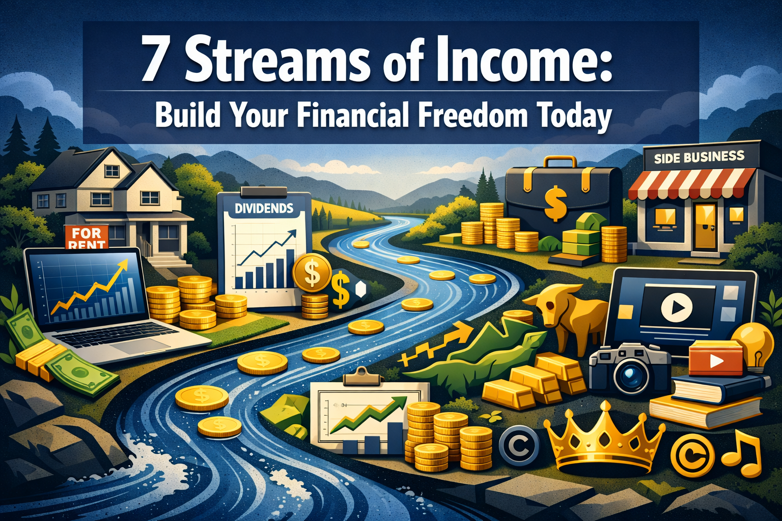 The 7 Streams of Income Explained (And How to Start Building Yours Today!)