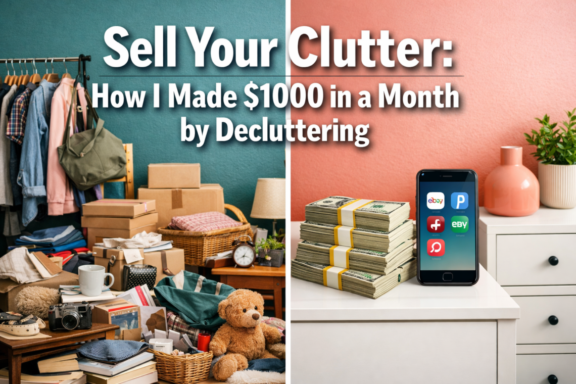 Sell Your Clutter: How I Made $1000 in a Month by Decluttering 💰