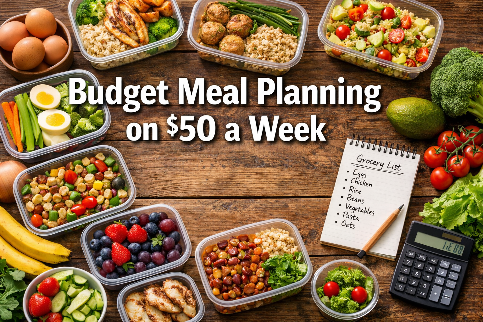 Budget Meal Planning on $50 a Week (Healthy & Family-Friendly)
