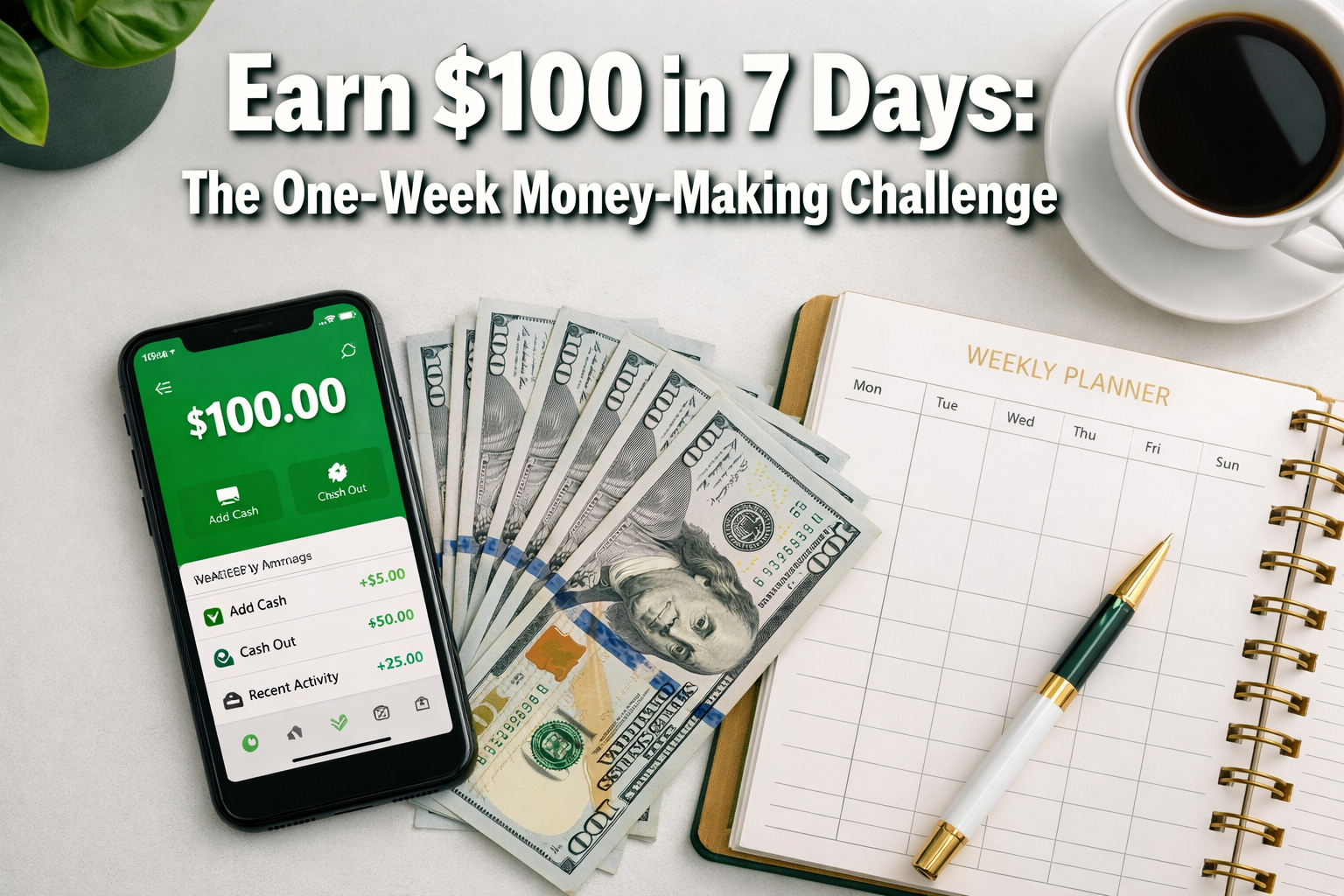 The One-Week Money-Making Challenge: Earn $100 in 7 Days (No Experience Needed)